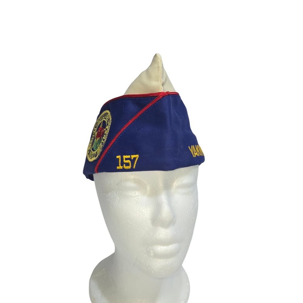 Vtg Veterans of WWI Auxiliary Cap Post 157 Yakima‎ Wa Embroidered Als Hat Shop